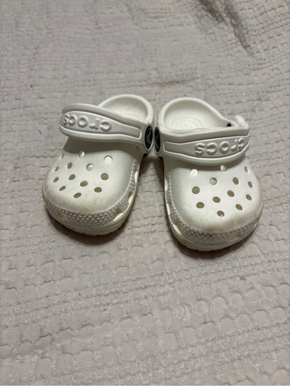 CROCS Kids White Classic Clog Sandals